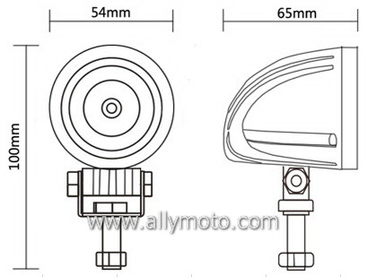 10W Cree LED Driving Light Work Light 1033